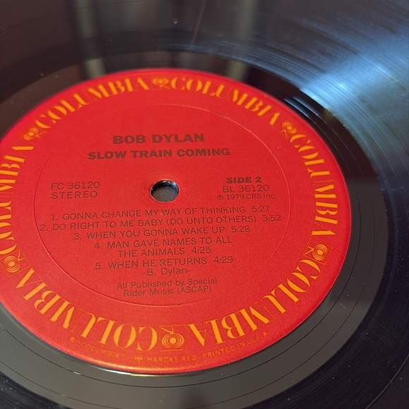 Bob Dylan Slow Train Coming Vinyl Record LP 1979 CBS Records - Picture 8 of 9